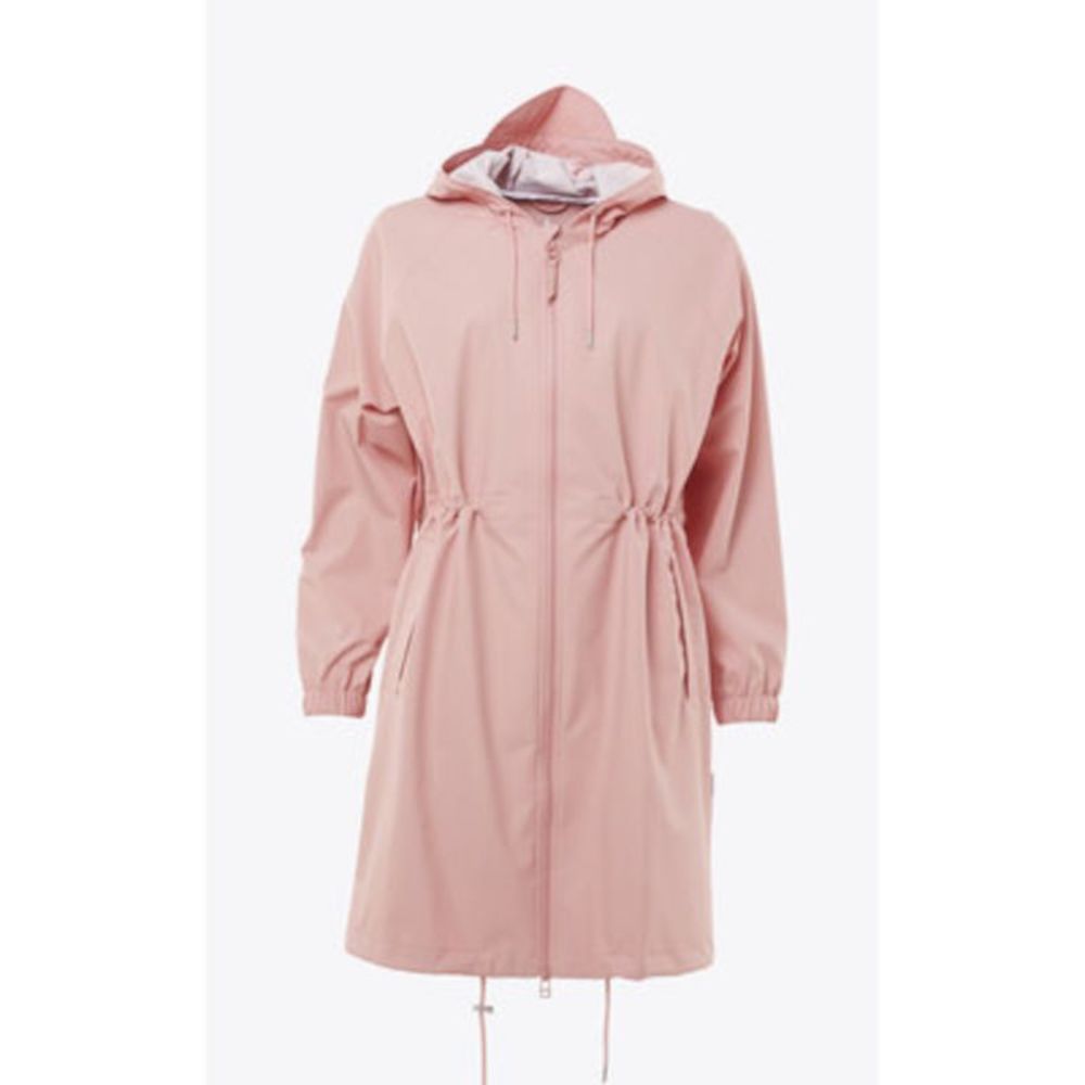 RAINS Womens Coral Pocketed Hooded Raincoat Jacket Size: XXS